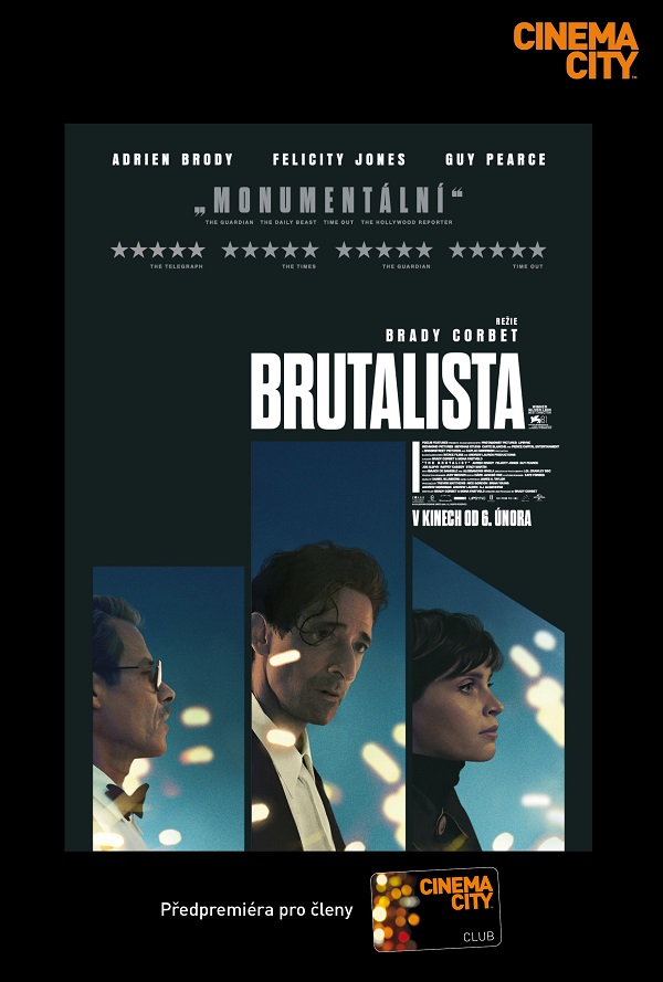 Předpremiéra pro členy klubu: Brutalista poster